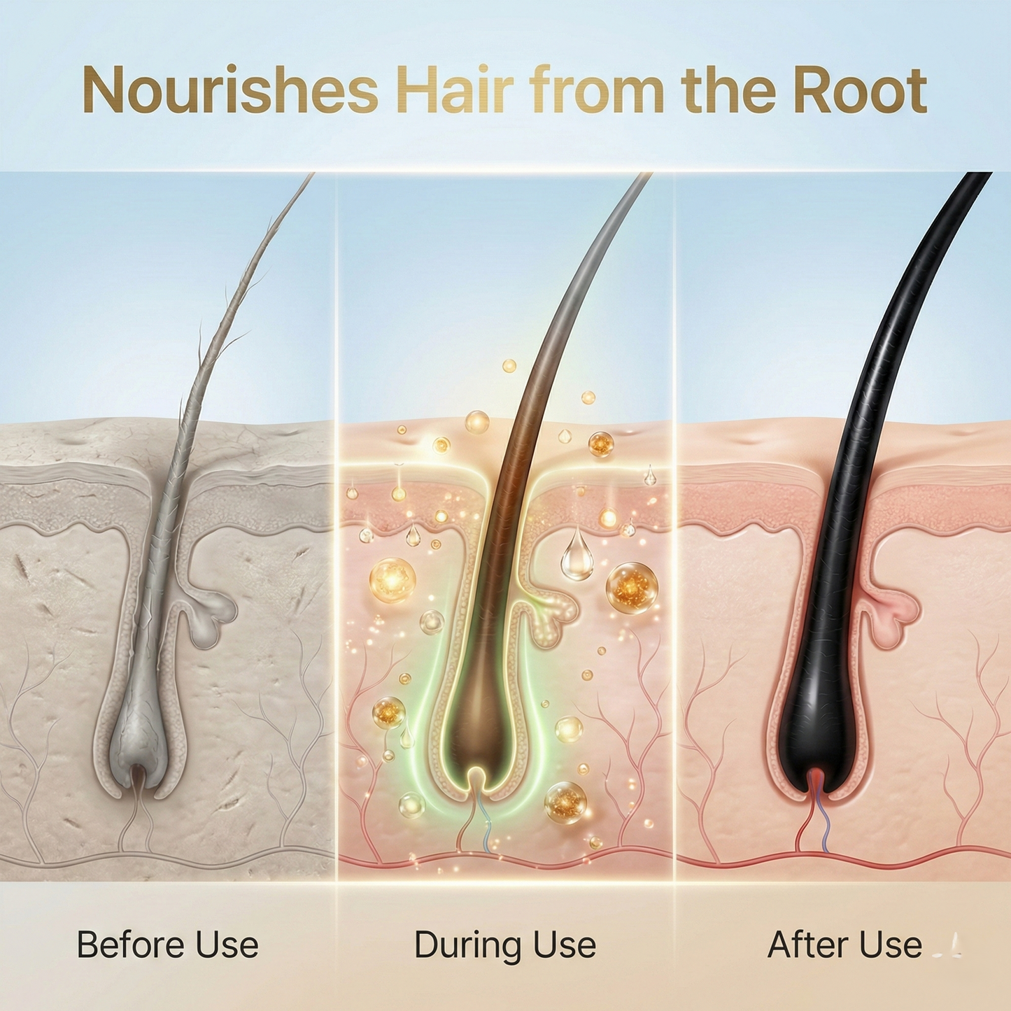 Premium 3-in-1 Herbal Black Hair Dye Shampoo – Instant Salon-Like Results